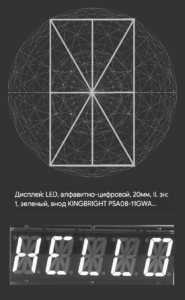 Алфавитно -цифровой набор на схеме логического основания - Логосе