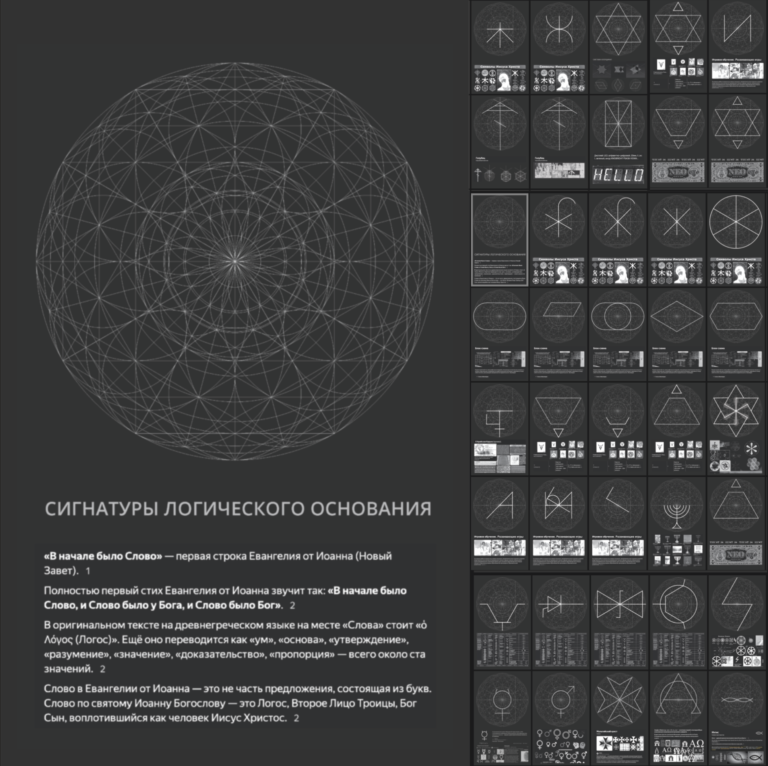 Сигнатуры Логоса : символы и знаки на схеме логического основания